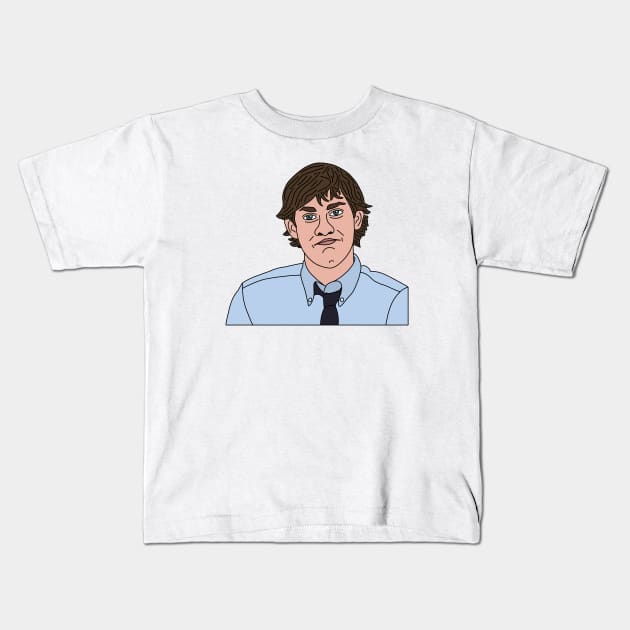 Jim Halpert Kids T-Shirt by Eclipse in Flames